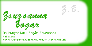 zsuzsanna bogar business card