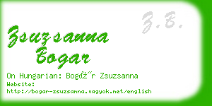 zsuzsanna bogar business card